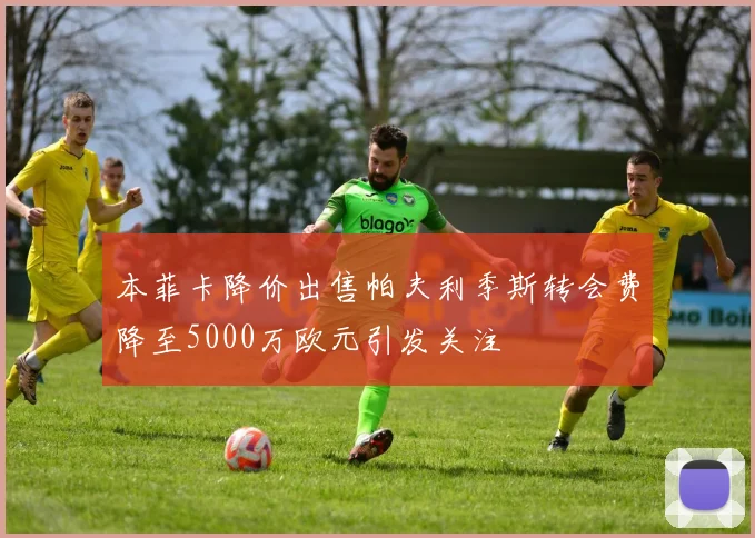 本菲卡降价出售帕夫利季斯转会费降至5000万欧元引发关注